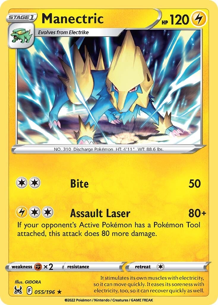 Manectric (055/196) [Sword & Shield: Lost Origin] | Mindsight Gaming