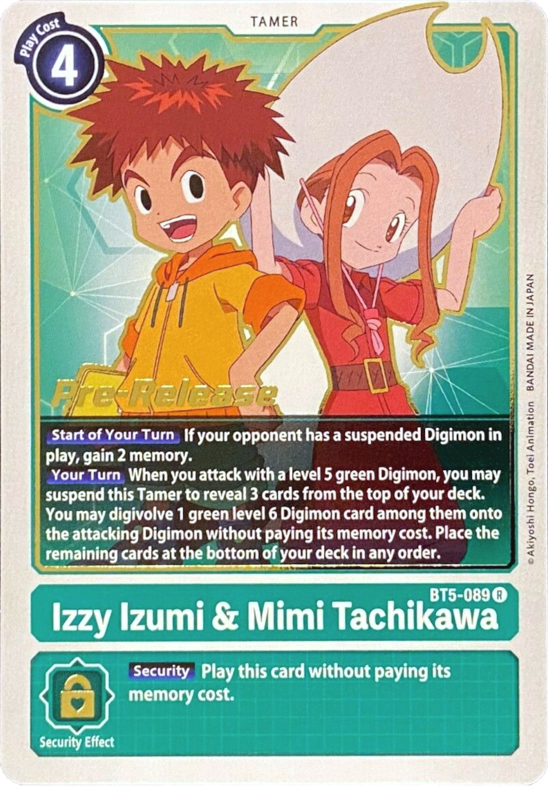 Izzy Izumi & Mimi Tachikawa [BT5-089] [Battle of Omni Pre-Release Promos] | Mindsight Gaming