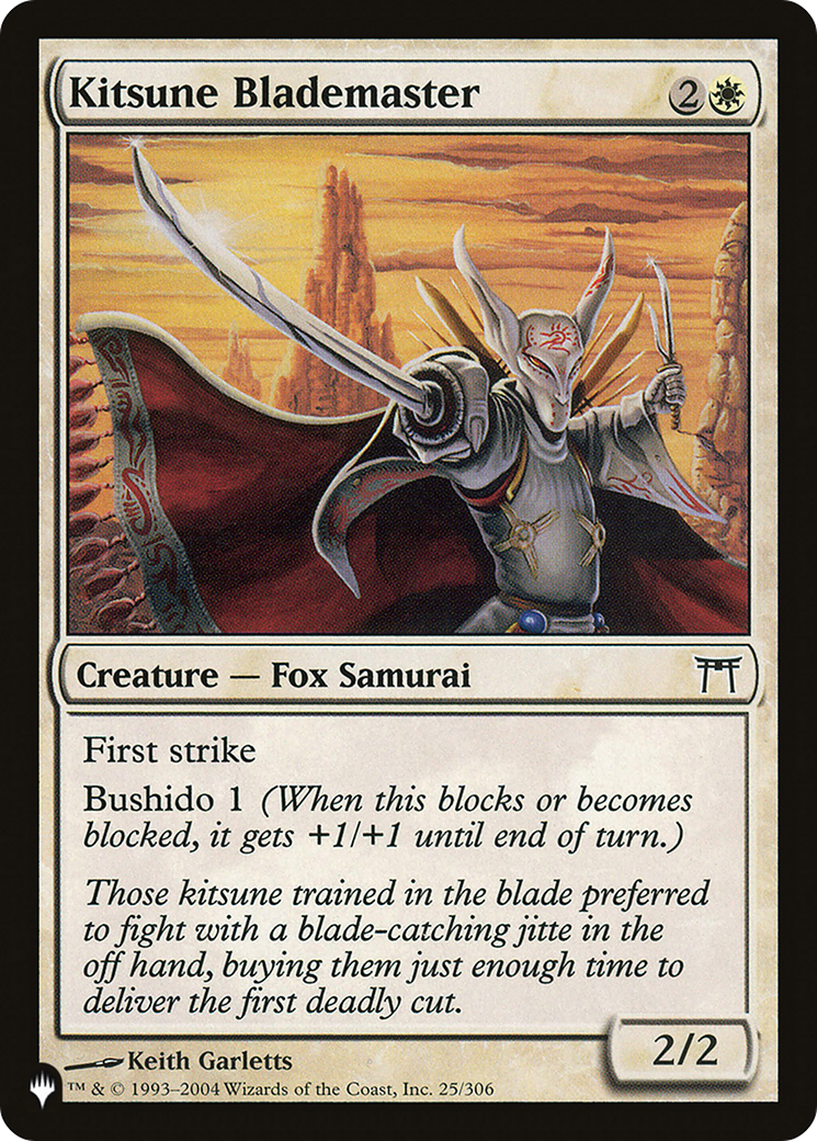 Kitsune Blademaster [The List Reprints] | Mindsight Gaming