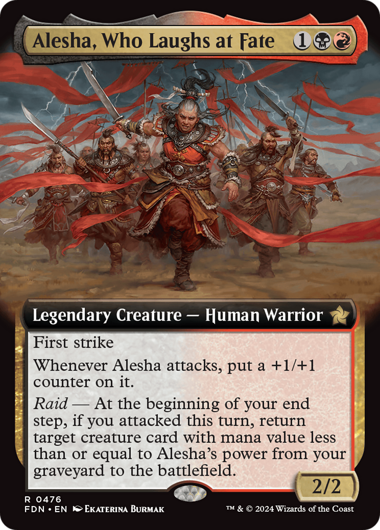 Alesha, Who Laughs at Fate (Extended Art) [Foundations] | Mindsight Gaming