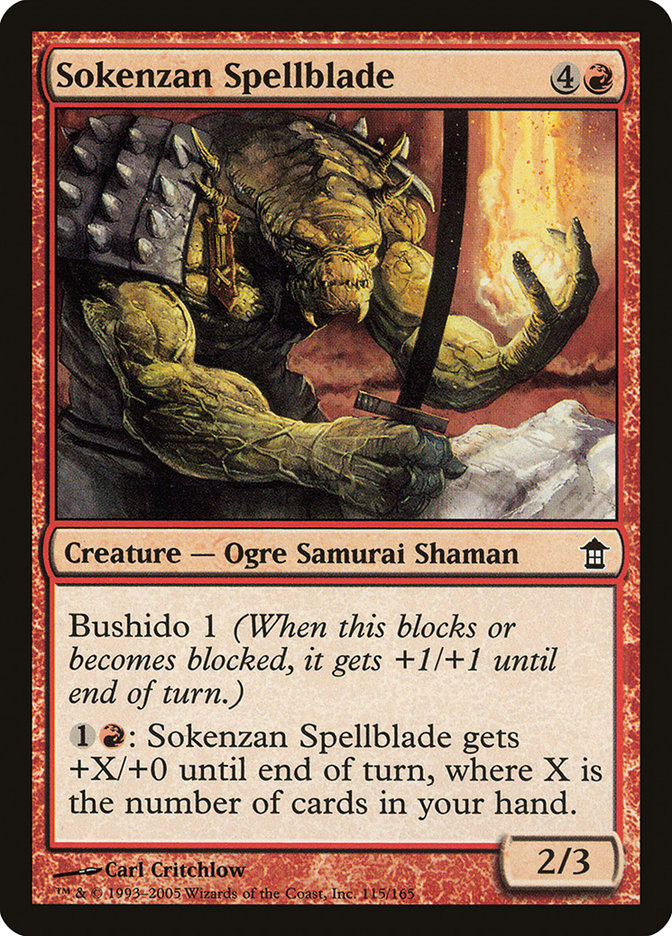 Sokenzan Spellblade [Saviors of Kamigawa] | Mindsight Gaming