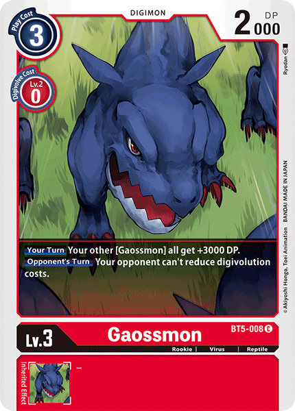 Gaossmon [BT5-008] [Battle of Omni] | Mindsight Gaming