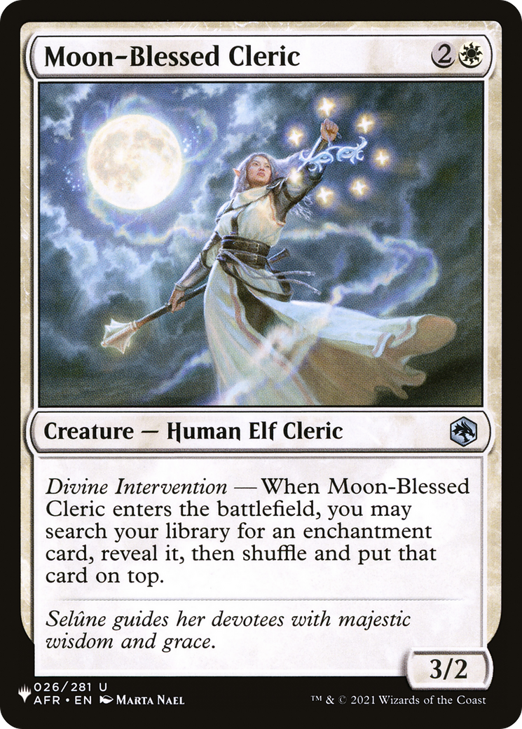 Moon-Blessed Cleric [The List] | Mindsight Gaming