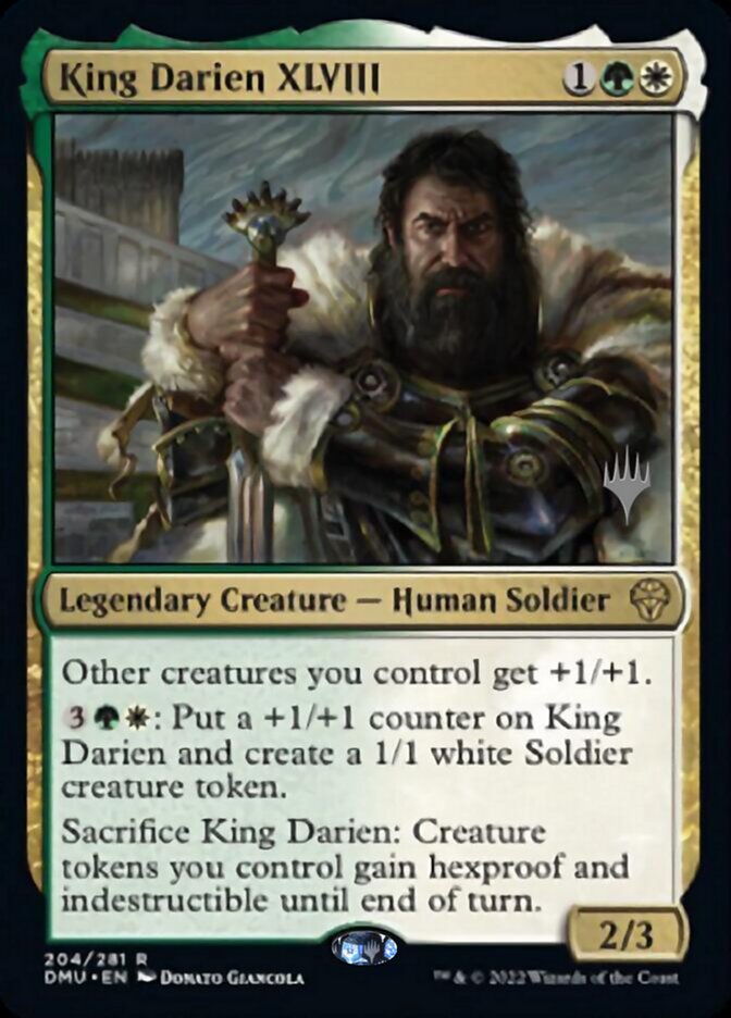 King Darien XLVIII (Promo Pack) [Dominaria United Promos] | Mindsight Gaming