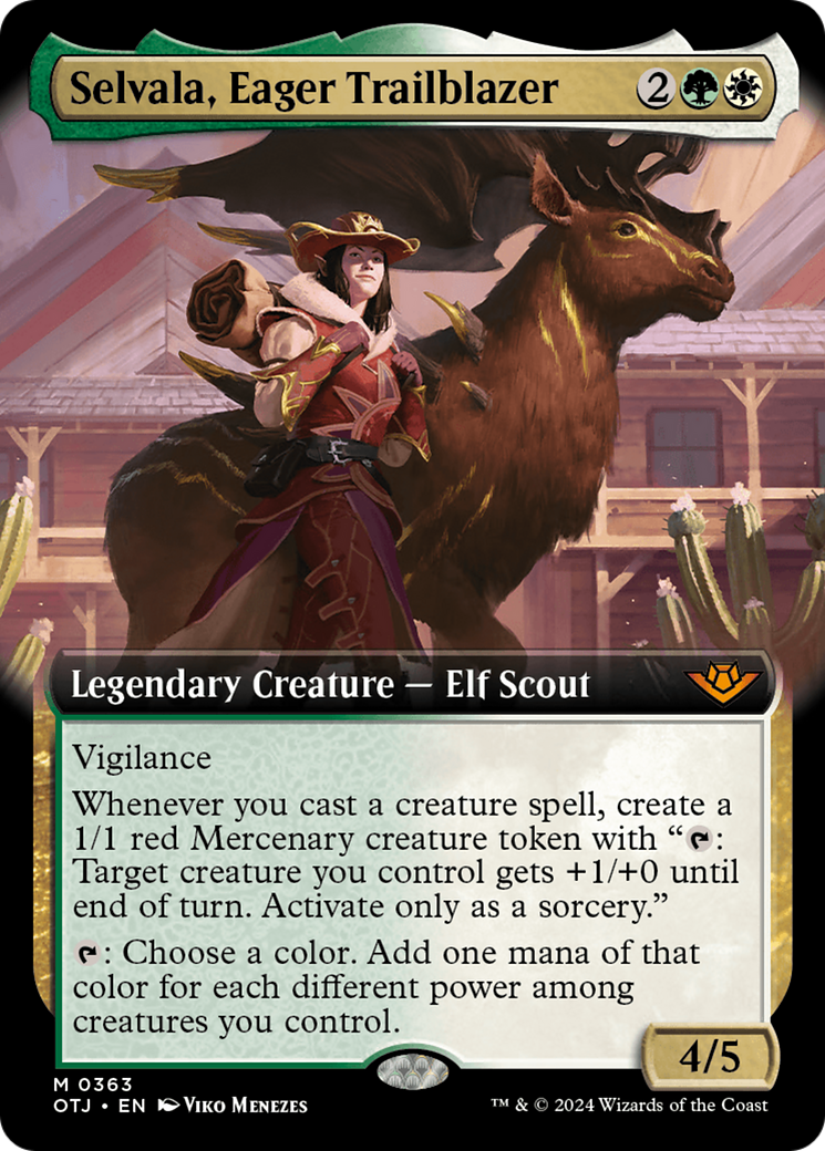 Selvala, Eager Trailblazer (Extended Art) [Outlaws of Thunder Junction] | Mindsight Gaming