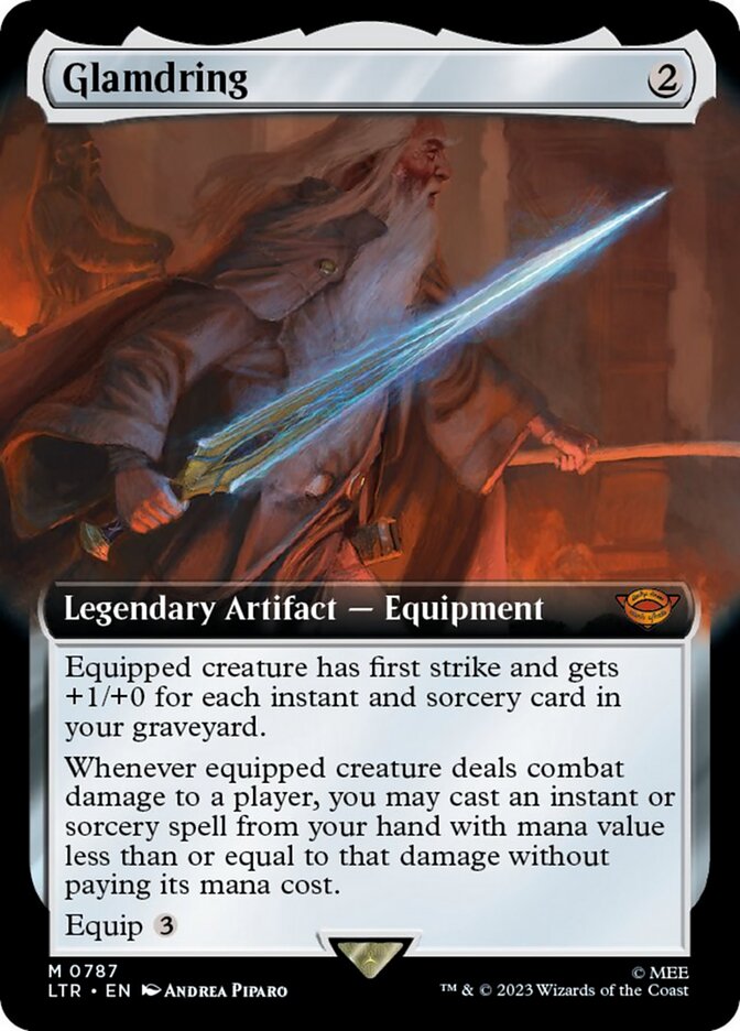 Glamdring (Extended Art) (Surge Foil) [The Lord of the Rings: Tales of Middle-Earth] | Mindsight Gaming