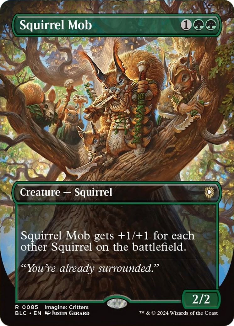 Squirrel Mob (Borderless) [Bloomburrow Commander] | Mindsight Gaming