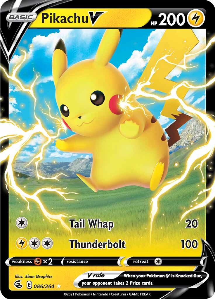 Pikachu V (086/264) [Sword & Shield: Fusion Strike] | Mindsight Gaming