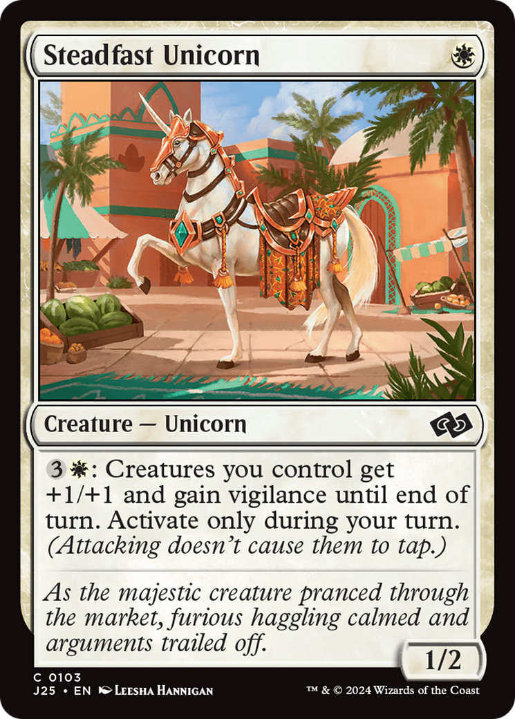 Steadfast Unicorn [Foundations Jumpstart] | Mindsight Gaming