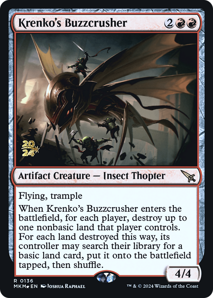 Krenko's Buzzcrusher [Murders at Karlov Manor Prerelease Promos] | Mindsight Gaming