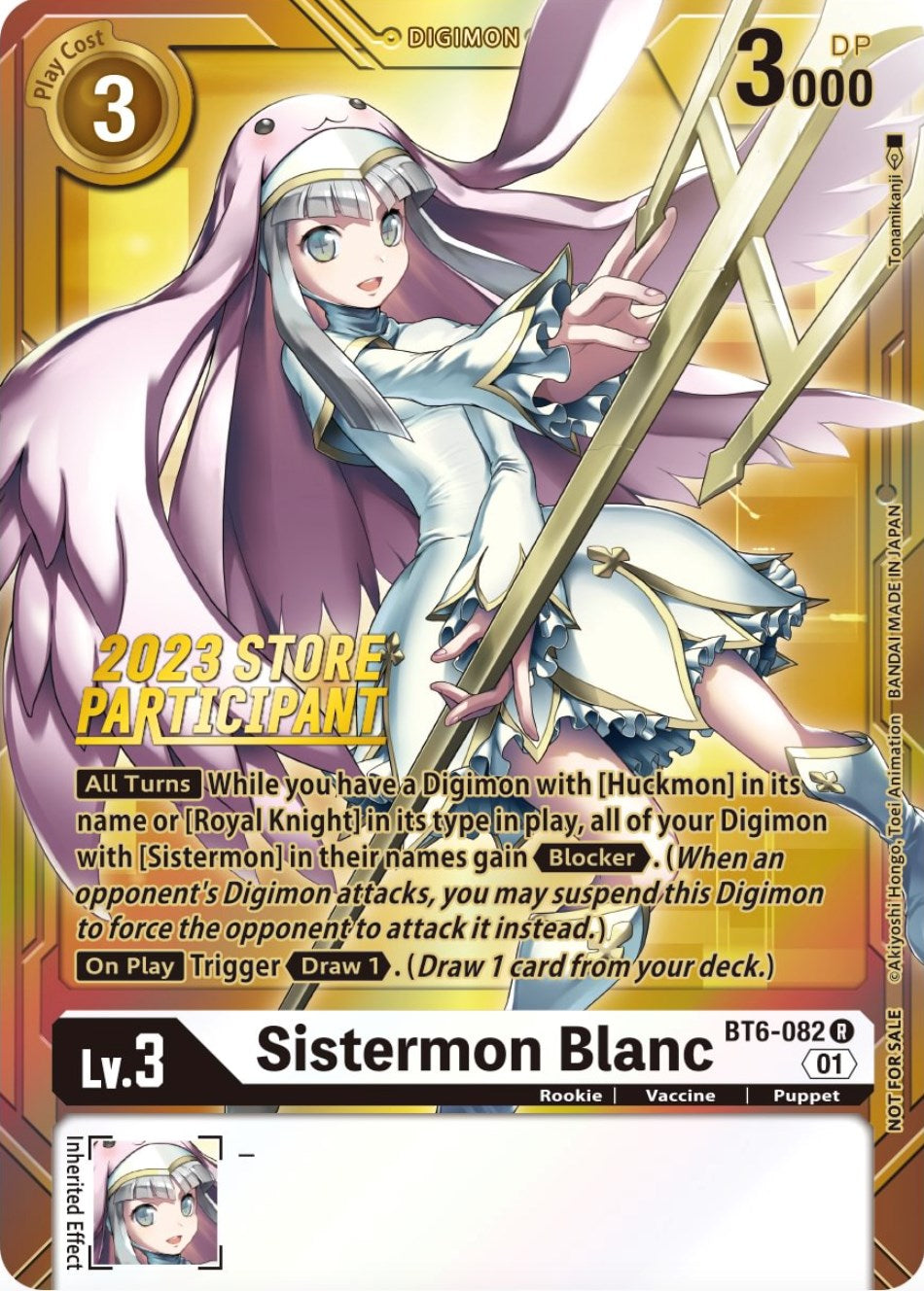 Sistermon Blanc [BT6-082] (2023 Store Participant) [Double Diamond Promos] | Mindsight Gaming