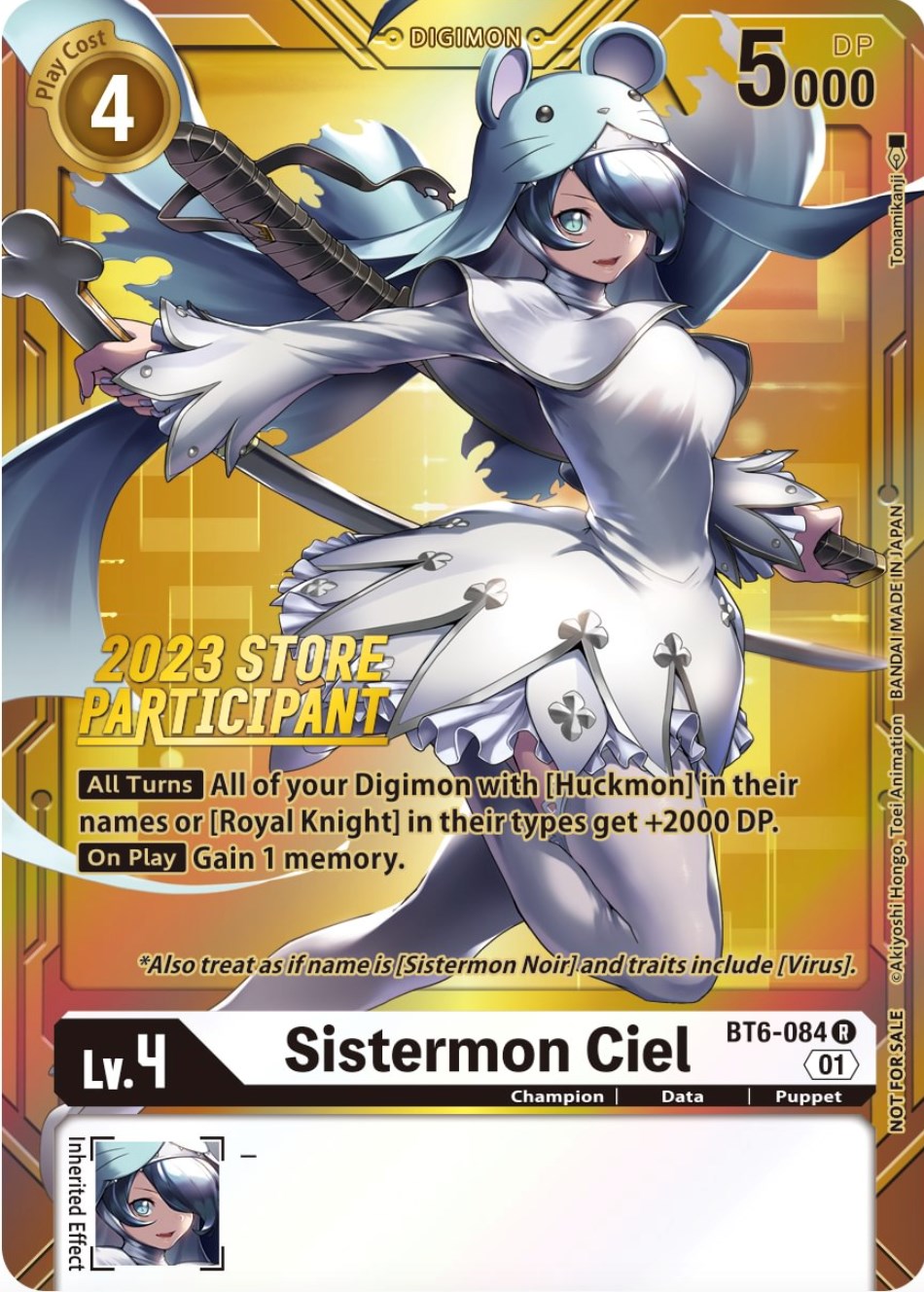 Sistermon Ciel [BT6-084] (2023 Store Participant) [Double Diamond Promos] | Mindsight Gaming