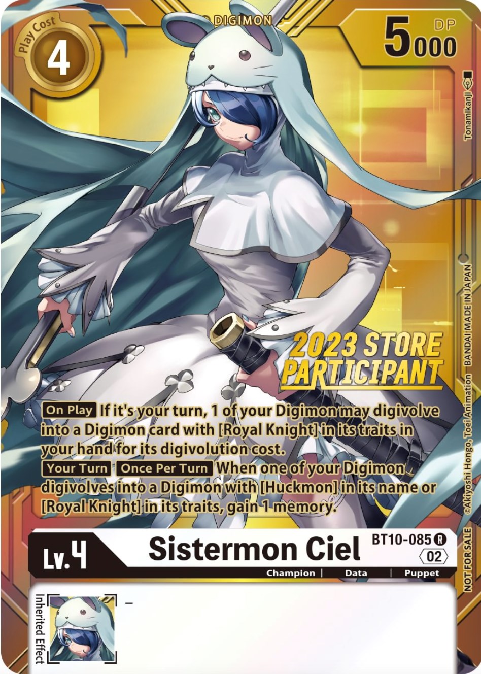 Sistermon Ciel [BT10-085] (2023 Store Participant) [Xros Encounter Promos] | Mindsight Gaming