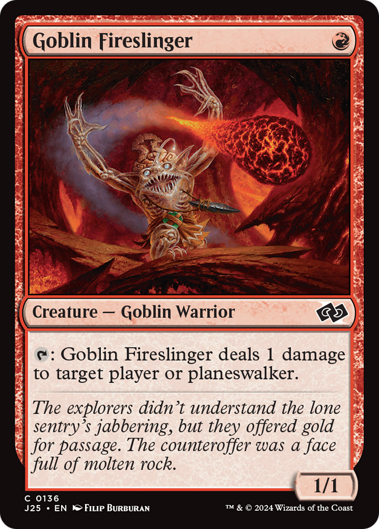 Goblin Fireslinger [Foundations Jumpstart] | Mindsight Gaming