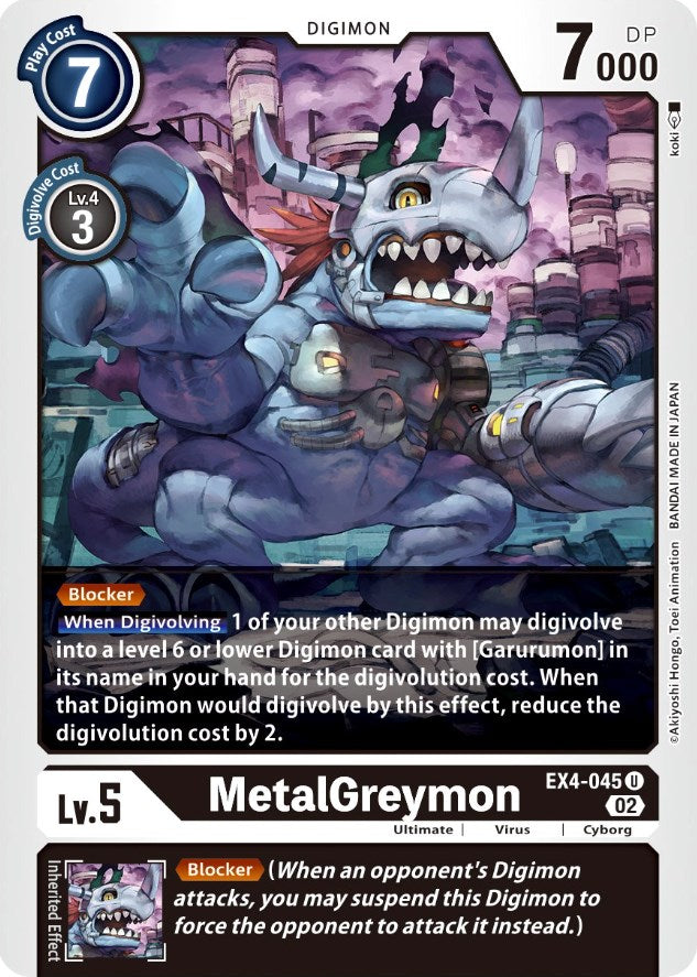 MetalGreymon [EX4-045] [Alternative Being Booster] | Mindsight Gaming