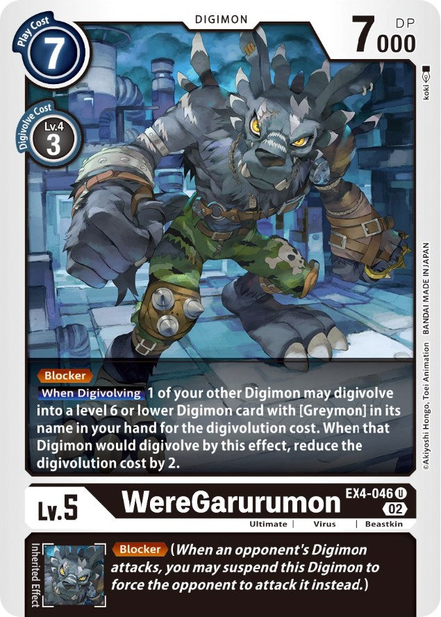 WereGarurumon [EX4-046] [Alternative Being Booster] | Mindsight Gaming