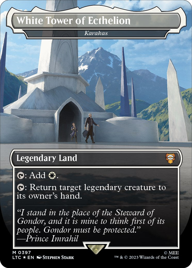 White Tower of Ecthelion - Karakas (Surge Foil Realms and Relics) [The Lord of the Rings: Tales of Middle-Earth Commander] | Mindsight Gaming