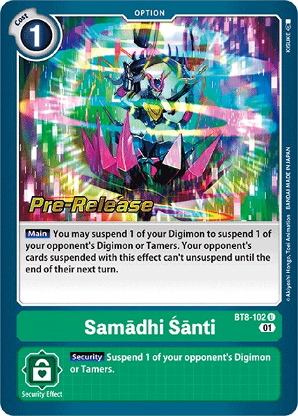 Samadhi Santi [BT8-102] [New Awakening Pre-Release Cards] | Mindsight Gaming