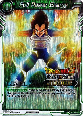 Full Power Energy (Level 2) (BT1-080) [Judge Promotion Cards] | Mindsight Gaming