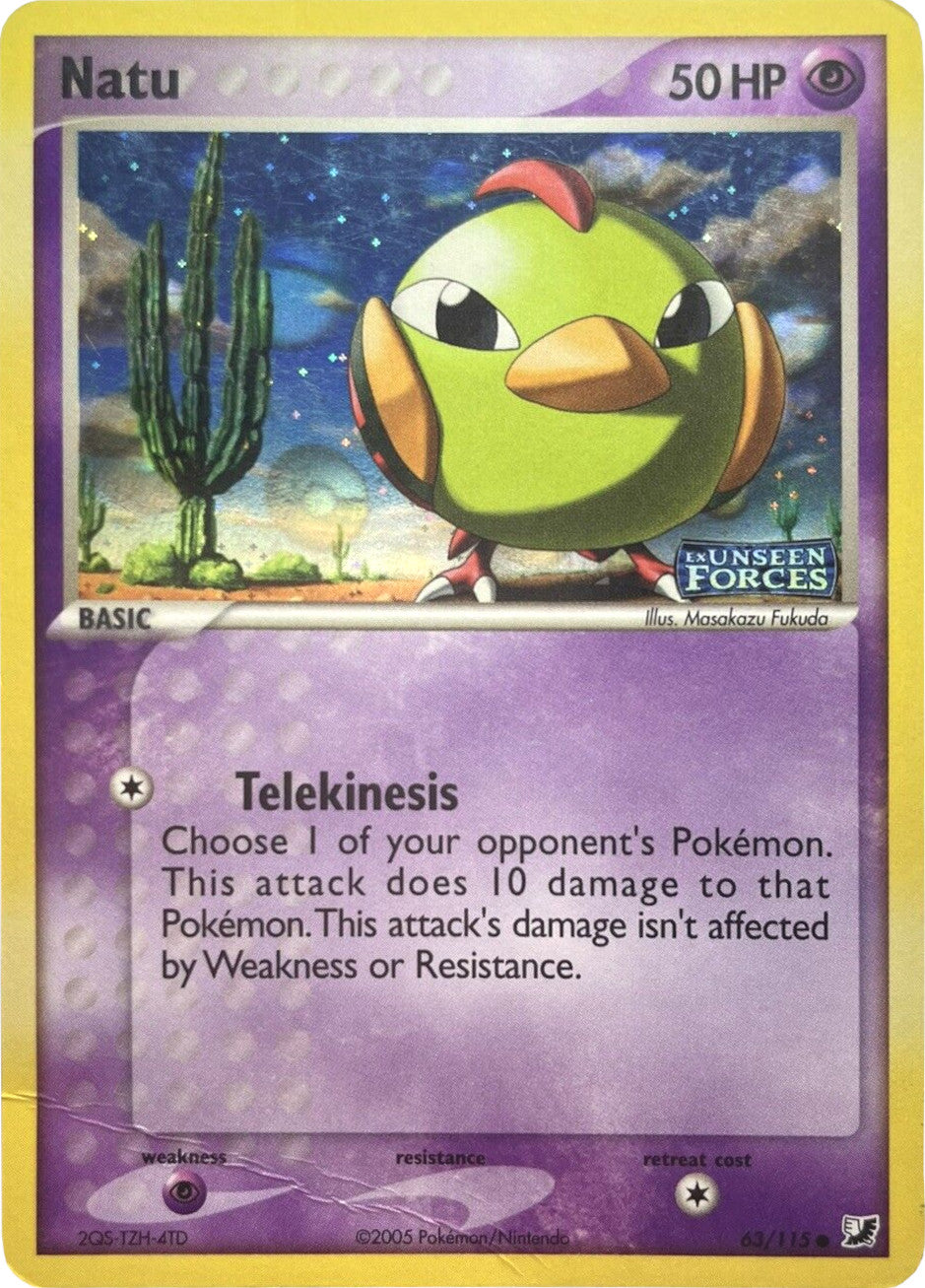 Natu (63/115) (Stamped) [EX: Unseen Forces] | Mindsight Gaming