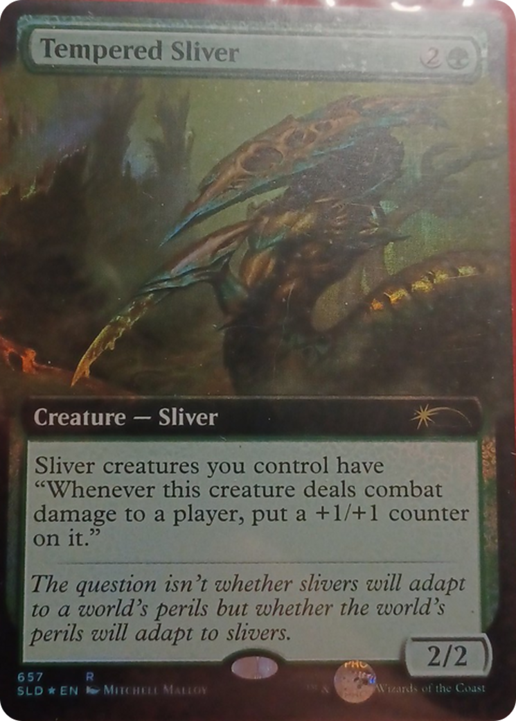 Tempered Sliver (Extended Art) [Secret Lair Drop Promos] | Mindsight Gaming