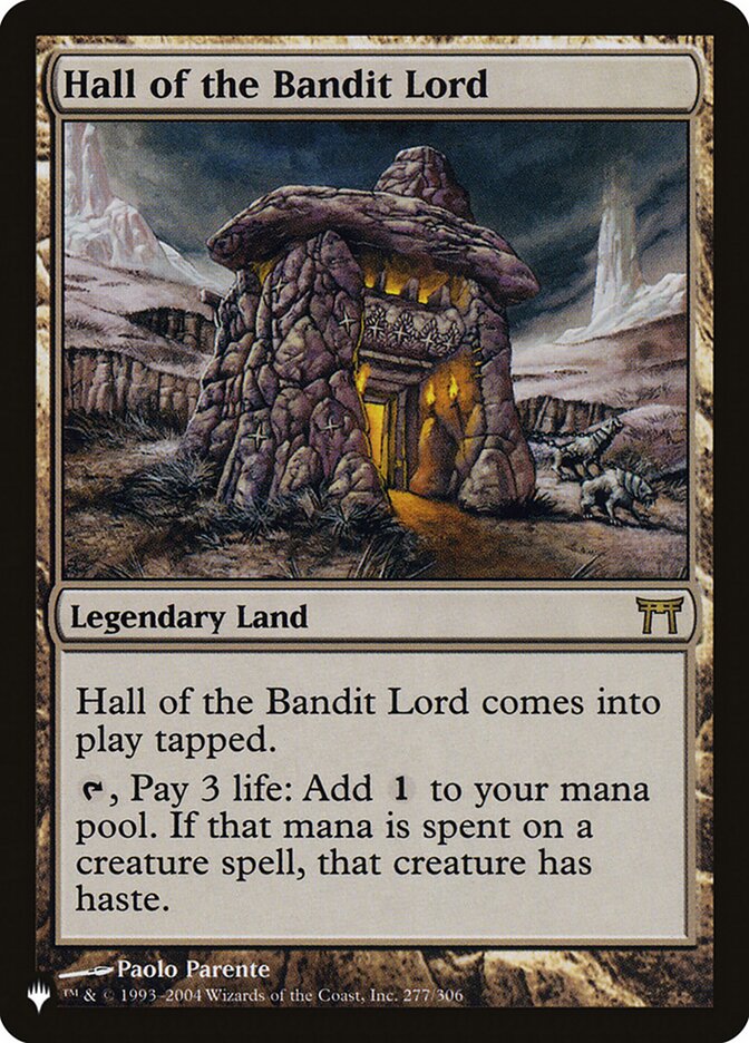 Hall of the Bandit Lord [The List] | Mindsight Gaming