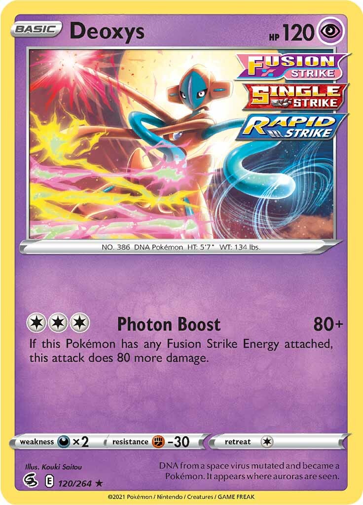 Deoxys (120/264) [Sword & Shield: Fusion Strike] | Mindsight Gaming