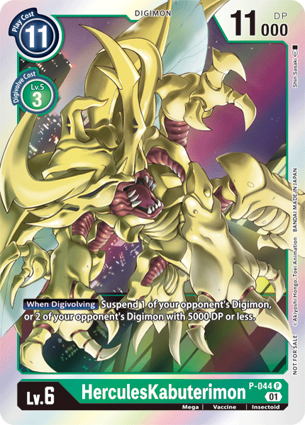HerculesKabuterimon [P-044] [Promotional Cards] | Mindsight Gaming