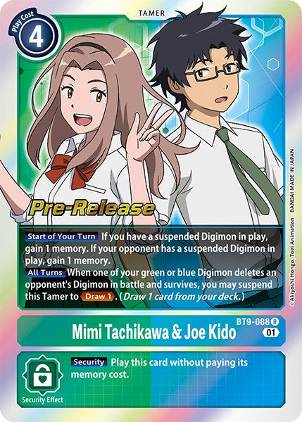 Mimi Tachikawa & Joe Kido [BT9-088] [X Record Pre-Release Promos] | Mindsight Gaming