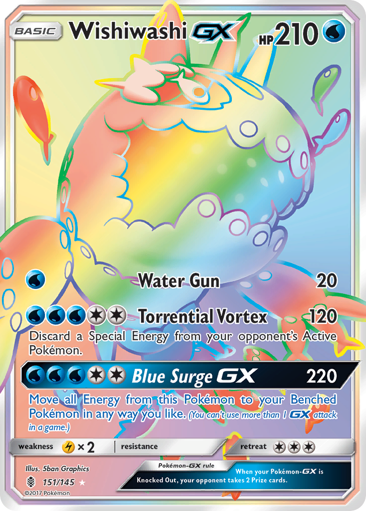 Wishiwashi GX (151/145) [Sun & Moon: Guardians Rising] | Mindsight Gaming