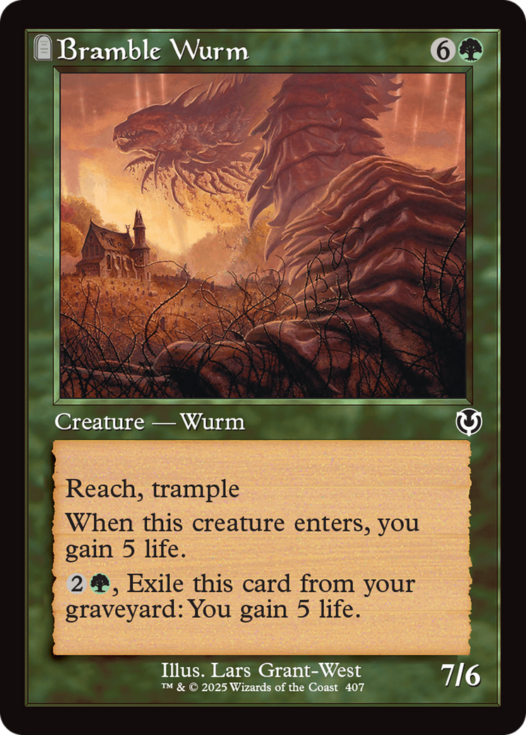 Bramble Wurm (Retro Frame) [Innistrad Remastered] | Mindsight Gaming