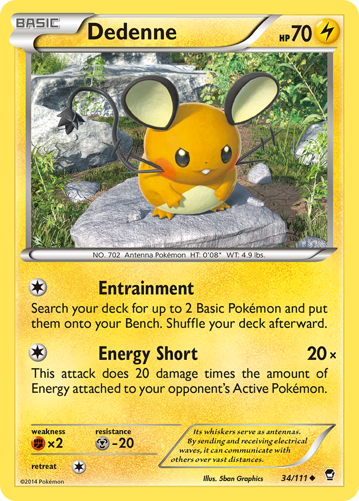 Dedenne (34/111) [XY: Furious Fists] | Mindsight Gaming