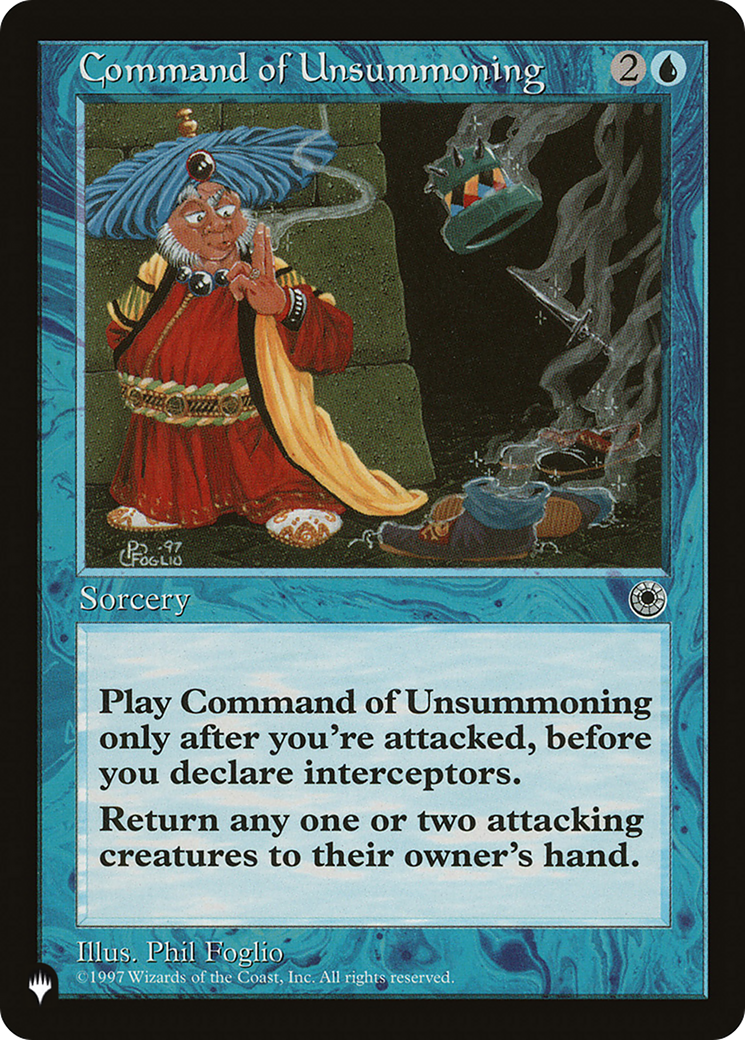 Command of Unsummoning [The List Reprints] | Mindsight Gaming