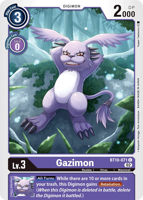 Gazimon [BT10-071] [Xros Encounter] | Mindsight Gaming