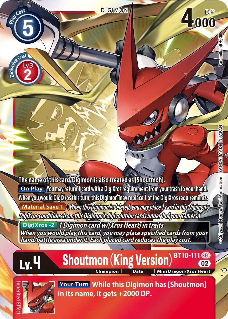 Shoutmon (King Version) [BT10-111] [Xros Encounter] | Mindsight Gaming