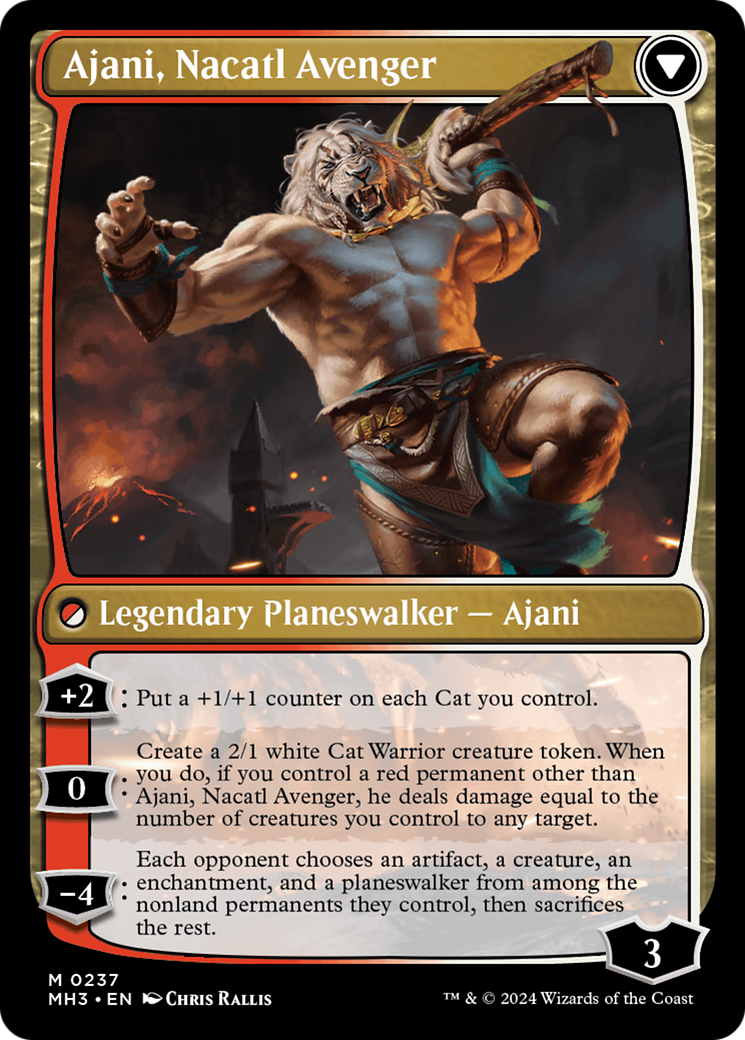 Ajani, Nacatl Pariah // Ajani, Nacatl Avenger [Modern Horizons 3] | Mindsight Gaming