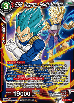 SSB Vegeta, Spirit Mentor (P-314) [Tournament Promotion Cards] | Mindsight Gaming