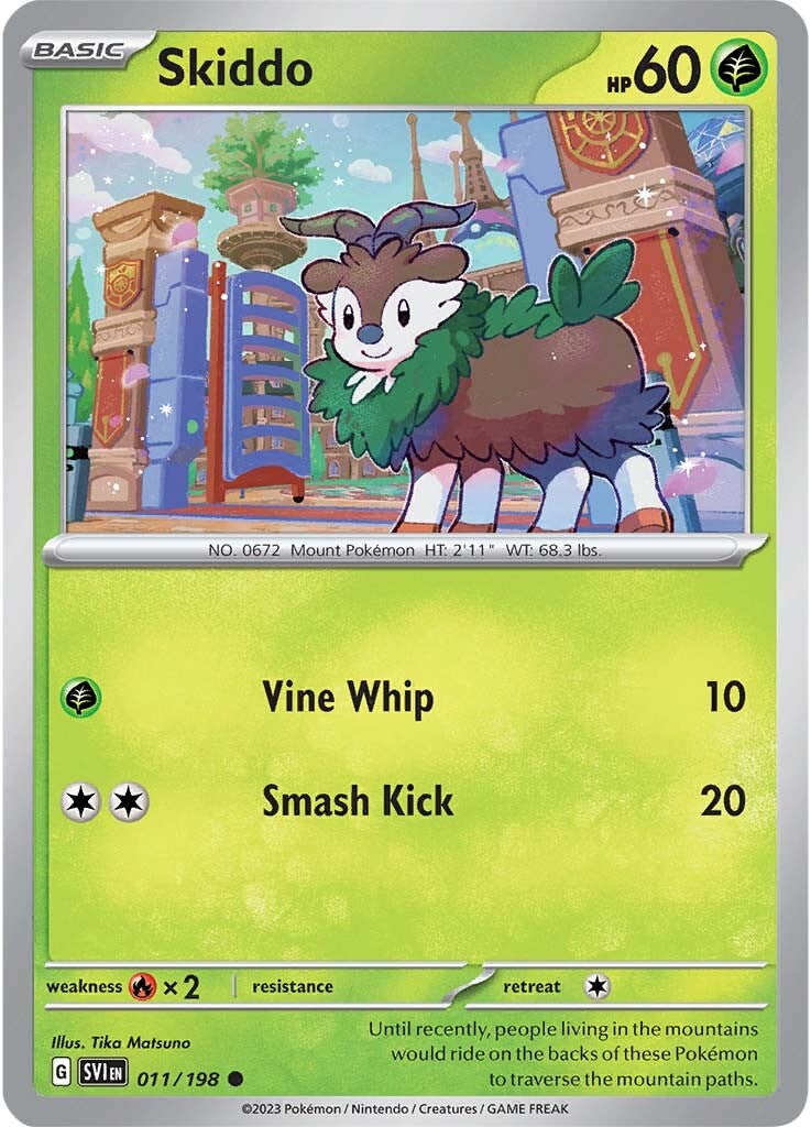 Skiddo (011/198) [Scarlet & Violet: Base Set] | Mindsight Gaming