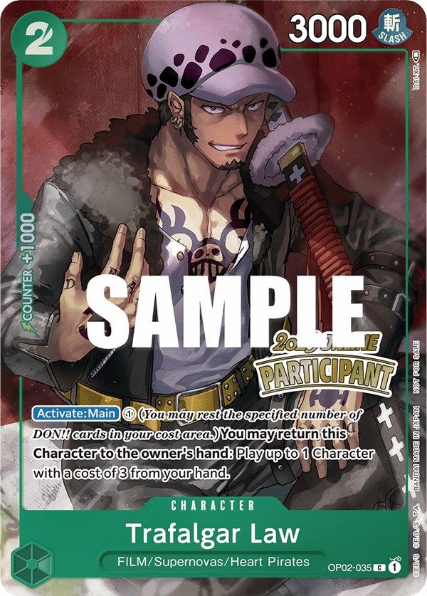 Trafalgar Law (Online Regional 2023) [Participant] [One Piece Promotion Cards] | Mindsight Gaming