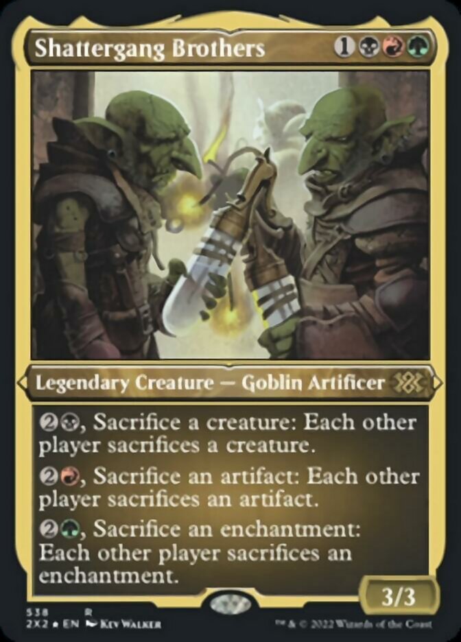 Shattergang Brothers (Foil Etched) [Double Masters 2022] | Mindsight Gaming