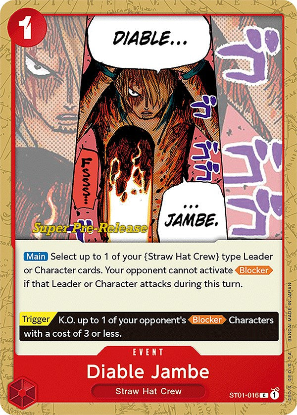 Diable Jambe [Super Pre-Release Starter Deck: Straw Hat Crew] | Mindsight Gaming