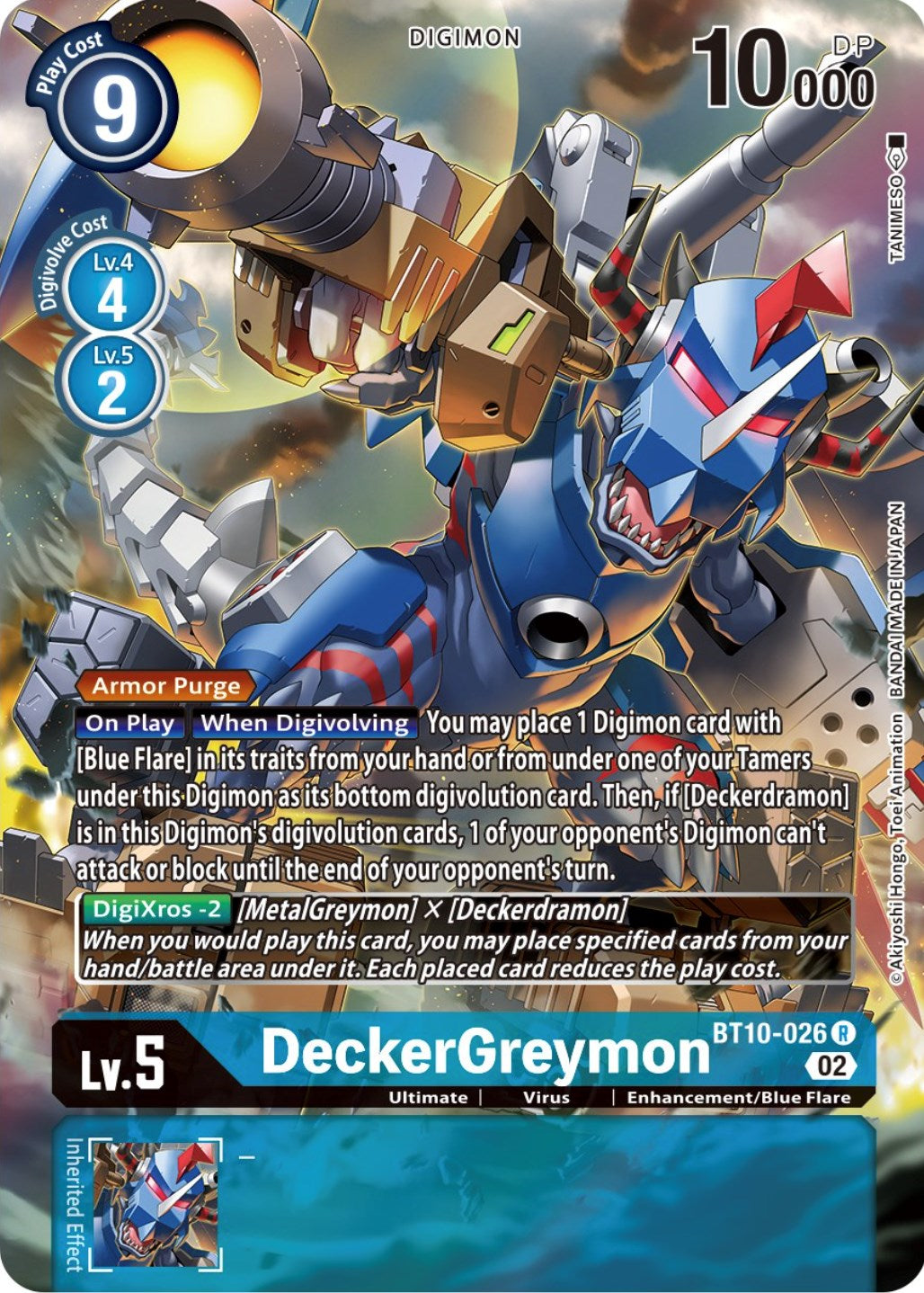 DeckerGreymon [BT10-026] (Alternate Art) [Xros Encounter] | Mindsight Gaming