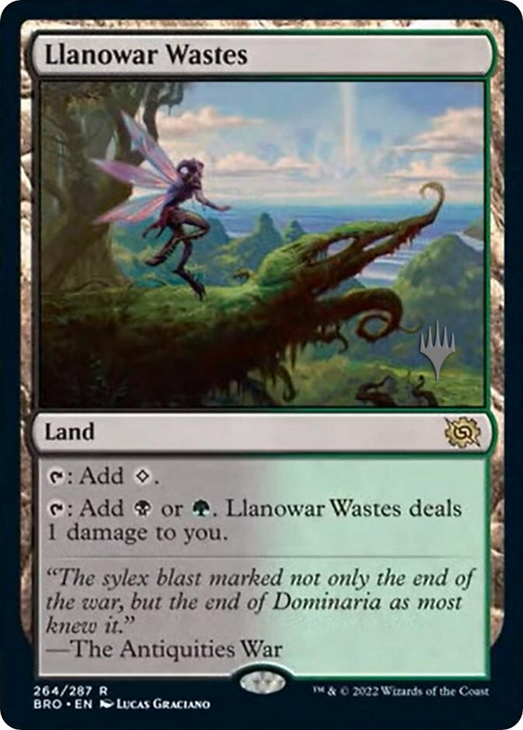 Llanowar Wastes (Promo Pack) [The Brothers' War Promos] | Mindsight Gaming