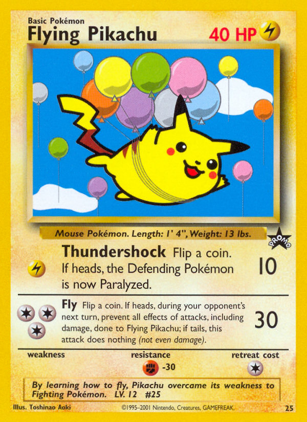 Flying Pikachu (25) [Wizards of the Coast: Black Star Promos] | Mindsight Gaming