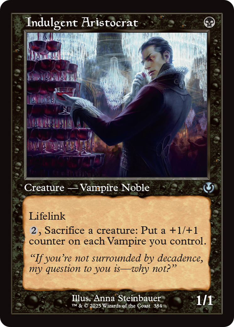 Indulgent Aristocrat (Retro Frame) [Innistrad Remastered] | Mindsight Gaming