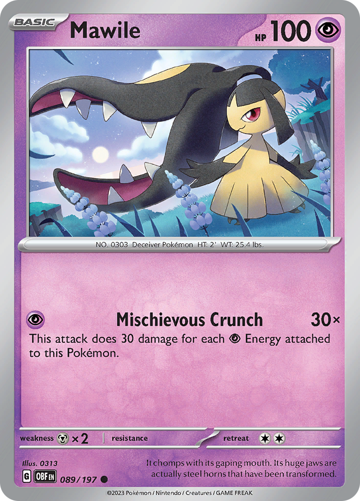 Mawile (089/197) [Scarlet & Violet: Obsidian Flames] | Mindsight Gaming