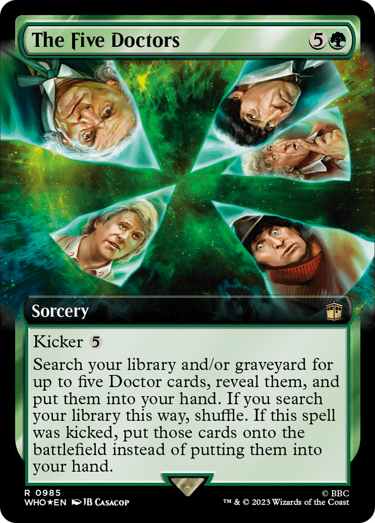 The Five Doctors (Extended Art) (Surge Foil) [Doctor Who] | Mindsight Gaming