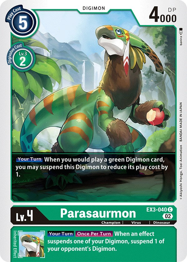 Parasaurmon [EX3-040] [Draconic Roar] | Mindsight Gaming