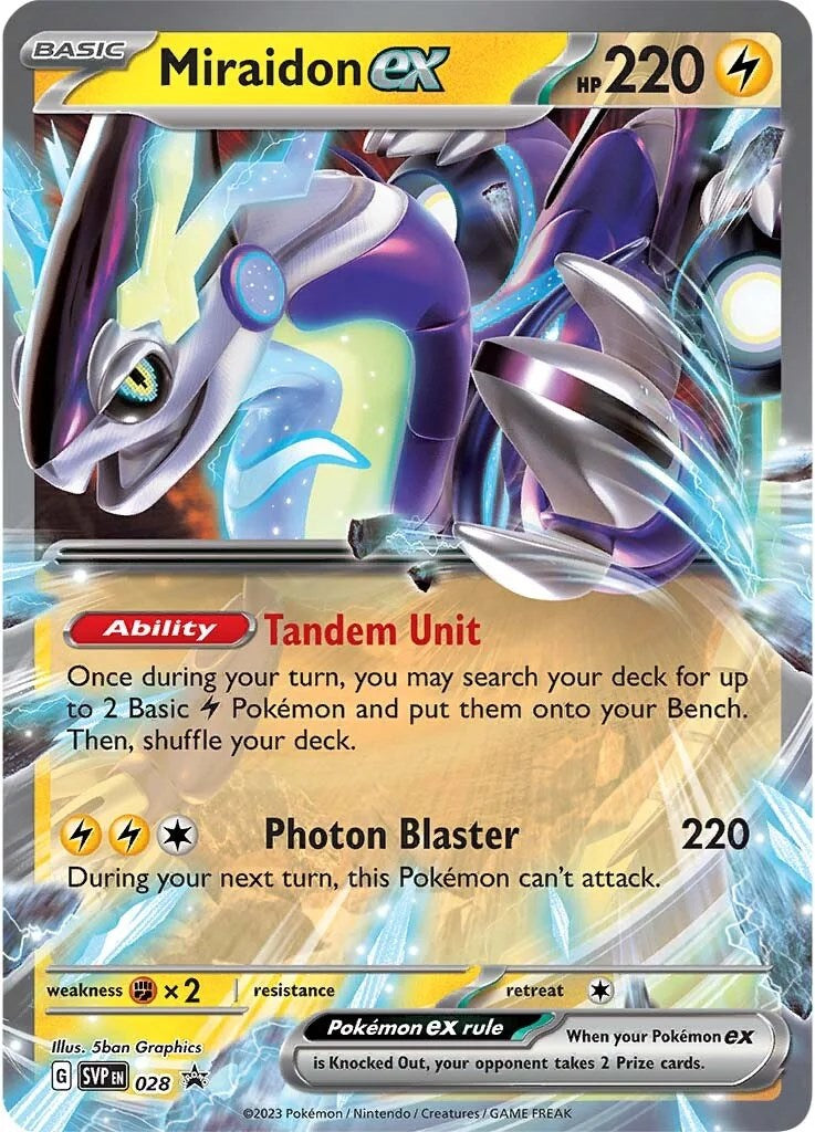 Miraidon ex (028) [Scarlet & Violet: Black Star Promos] | Mindsight Gaming