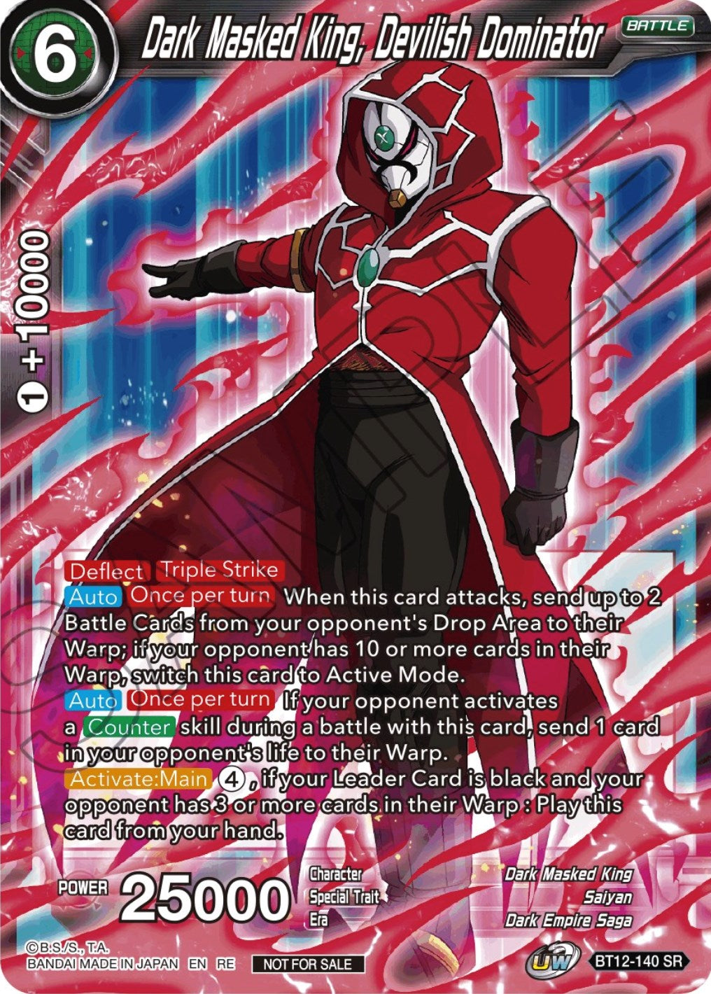 Dark Masked King, Devilish Dominator (Championship Selection Pack 2023 Vol.2) (Silver Foil) (BT12-140) [Tournament Promotion Cards] | Mindsight Gaming